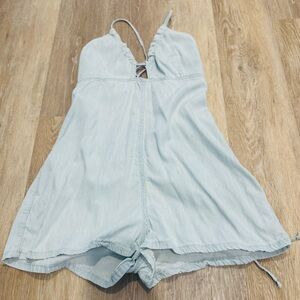 Free People Light Denim Romper (4/6)